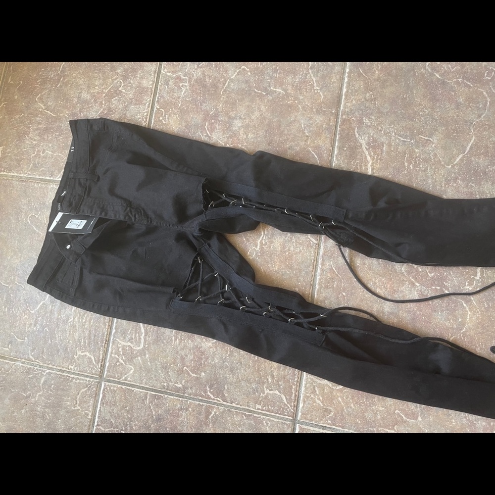 Tie up Jeans